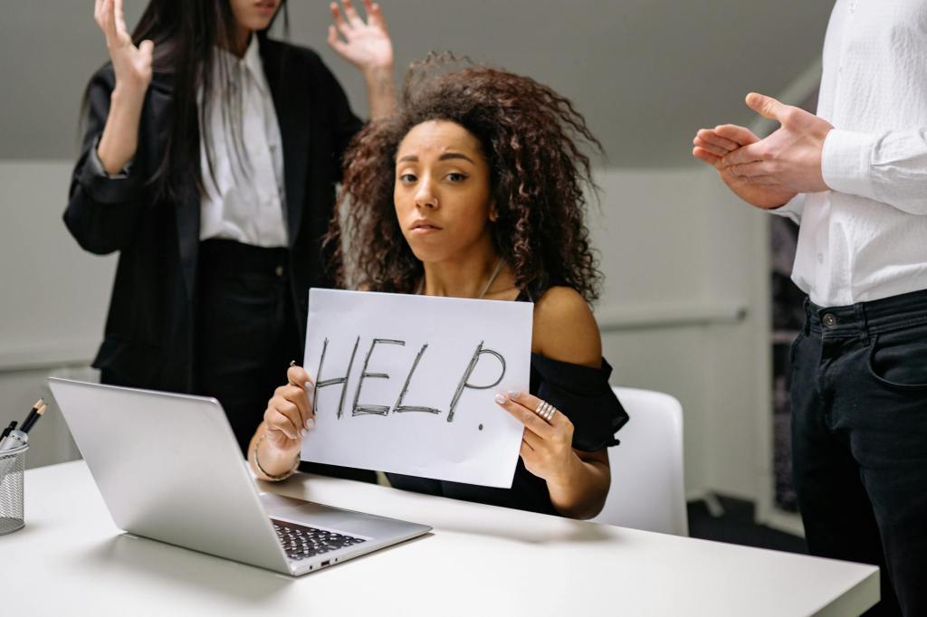 a woman need help
