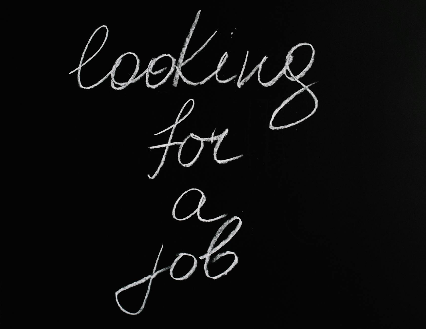 text on black background