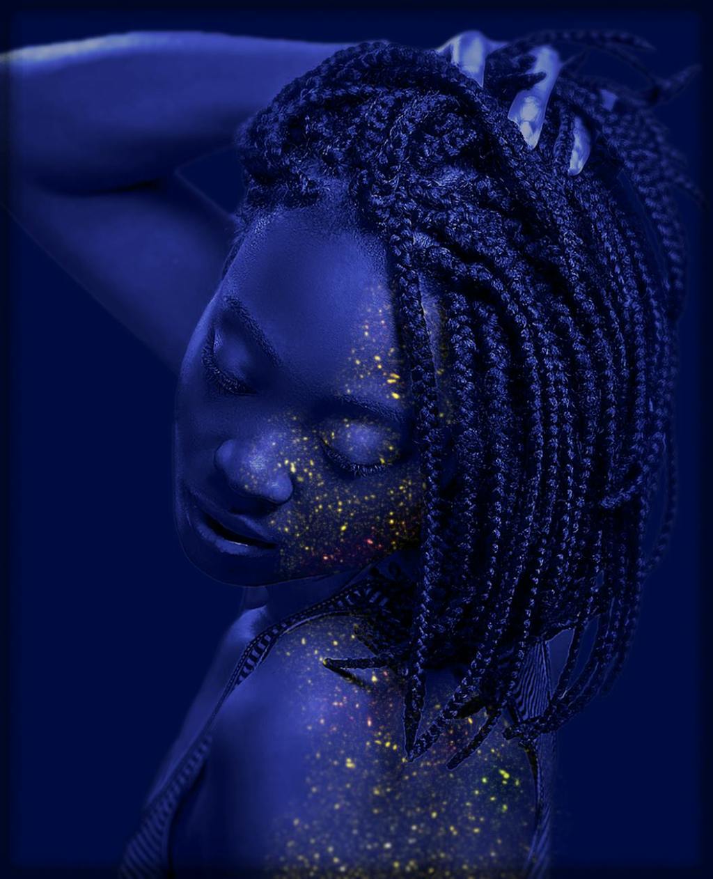 braided hair woman portrait photo